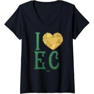 image:imageWomens Wicked I Heart Emerald City VNeck TShirtBlack