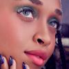 image:imageWICKED X FALSCARA False Eyelashes Fantastical Fashions 8mm10mm Natural Volume Green Glitter Lash Extension Kit Includes Mini BOND NET WT 45 G 015 Oz Mini Applicator amp 10 Lash ClustersDarlingest