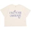 image:imageWicked Girls Cropped Boxy Drop Shoulder TShirt Toddler to Adult Sizes 2T  2XLCream Beige