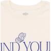 image:imageWicked Girls Cropped Boxy Drop Shoulder TShirt Toddler to Adult Sizes 2T  2XLCream Beige