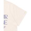 image:imageWicked Girls Cropped Boxy Drop Shoulder TShirt Toddler to Adult Sizes 2T  2XLCream Beige