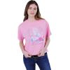 image:imageWicked Girls Cropped Boxy Drop Shoulder TShirt Toddler to Adult Sizes 2T  2XLPink Rhinestone Sleeves  Glinda