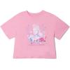 image:imageWicked Girls Cropped Boxy Drop Shoulder TShirt Toddler to Adult Sizes 2T  2XLPink Rhinestone Sleeves  Glinda