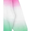 image:imageWicked Girls Fleece Drop Shoulder Pullover Hoodie Toddler to Adult Sizes 2T  2XLPink  Green Ombre