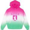image:imageWicked Girls Fleece Drop Shoulder Pullover Hoodie Toddler to Adult Sizes 2T  2XLPink  Green Ombre