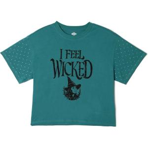 image:imageWicked Girls Cropped Boxy Drop Shoulder TShirt Toddler to Adult Sizes 2T  2XLDark Teal Green