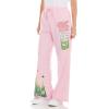 image:imageWicked Glinda amp Elphaba Womens Ladies amp Juniors Pink WideLeg Fleece Jogger PantsLight Pink