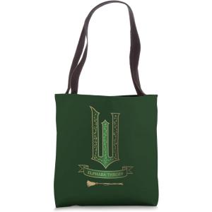 image:imageWicked Movie Logo Elphaba Green And Gold Broom Tote Bag