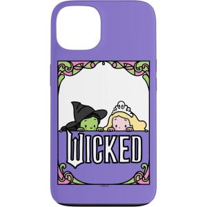 image:imageWicked Elphaba amp Glinda Peaking Playful Cartoon Style Case for iPhone 17iPhone 13