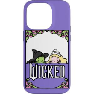 image:imageWicked Elphaba amp Glinda Peaking Playful Cartoon Style Case for iPhone 17iPhone 14 Pro