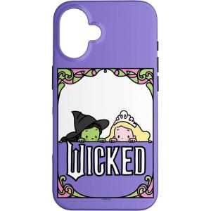 image:imageWicked Elphaba amp Glinda Peaking Playful Cartoon Style Case for iPhone 17iPhone 16