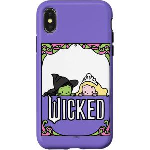 image:imageWicked Elphaba amp Glinda Peaking Playful Cartoon Style Case for iPhone 17iPhone XXS