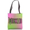 image:imageWicked Logo Pink And Green Playful Cartoon Style Tote Bag