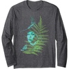 image:imageWicked For Good Elphaba Striking Portrait Long Sleeve TShirtDark Heather Grey
