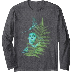 image:imageWicked For Good Elphaba Striking Portrait Long Sleeve TShirtDark Heather Grey