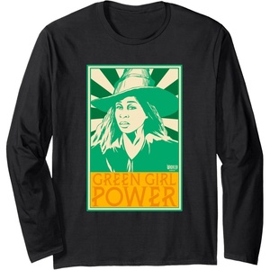 image:imageWicked For Good Green Girl Power Long Sleeve TShirtBlack