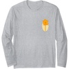 image:imageWicked For Good Glinda Gold Silhouette Front And Back Long Sleeve TShirtHeather Grey