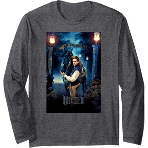 image:imageWicked Fiyero Gates of Shiz Poster Long Sleeve TShirtDark Heather Grey