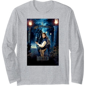 image:imageWicked Fiyero Gates of Shiz Poster Long Sleeve TShirtHeather Grey