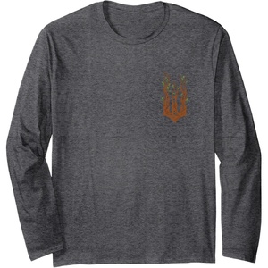 image:imageWicked For Good Forest Logo Front And Back Long Sleeve TShirtDark Heather Grey