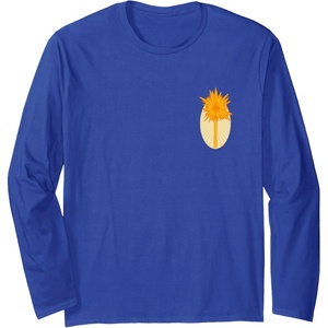 image:imageWicked For Good Glinda Gold Silhouette Front And Back Long Sleeve TShirtRoyal Blue