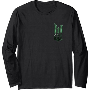 image:imageWicked For Good Torn Green Logo Front And Back Long Sleeve TShirtBlack