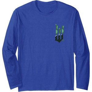 image:imageWicked For Good Torn Green Logo Front And Back Long Sleeve TShirtRoyal Blue